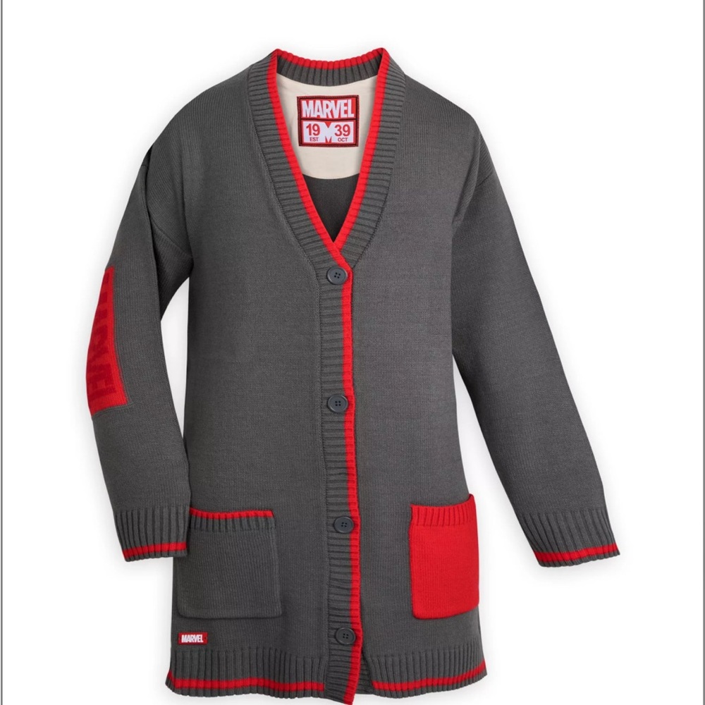 WOMEN’S MARVEL SZ SMALL CARDIGAN SWEATER NEW WOMENS SWEATER #160